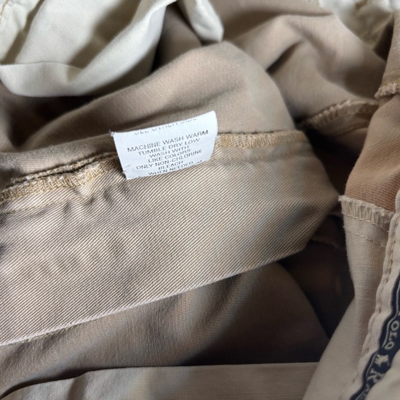 Polo Ralph Lauren Polo Chino Pants Khaki 34x34 100% Cotton - Picture 6 of 16